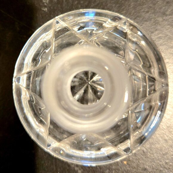 Art Deco Perfume Bottle Hand cut Clear Crystal  Vintage - Picture 2 of 5